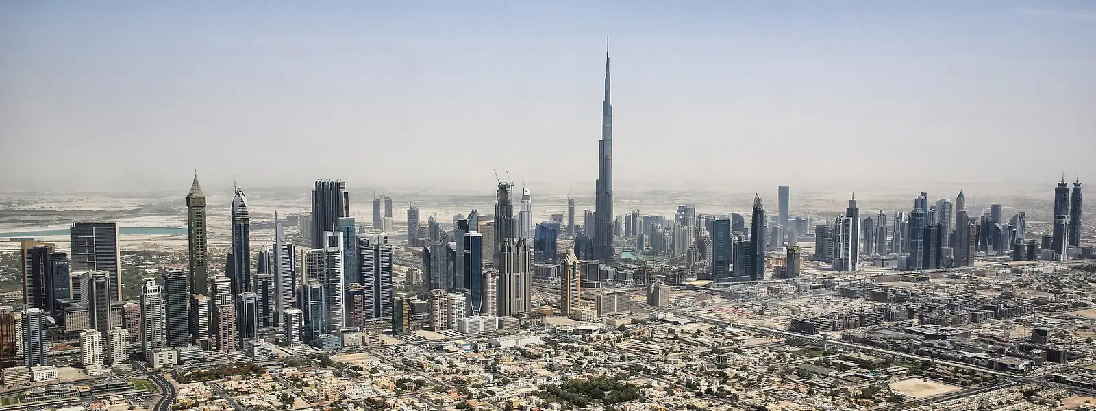 Dubai skyline with Burj Khalifa